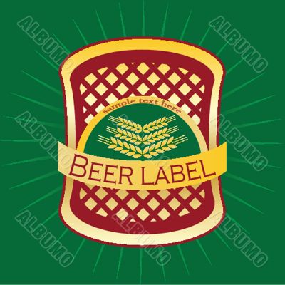 Beer label design.