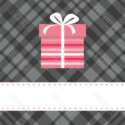 Greeting  card with present box