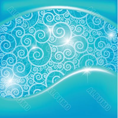 Abstract blue background. Vector illustration.