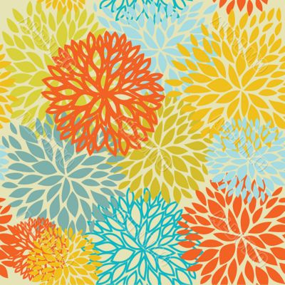 Floral seamless beautiful pattern