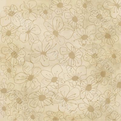 Floral seamless pattern in autumn colors