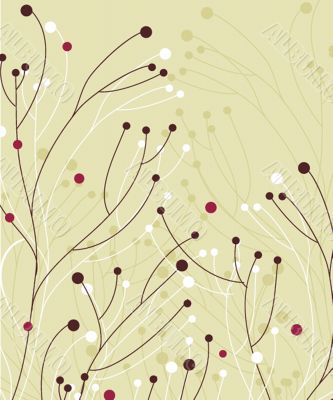 Floral pattern in autumn colors Floral pattern in autumn colors