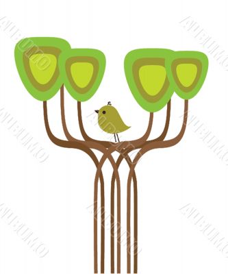 Illustration of beautiful spring background