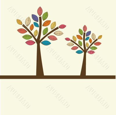 Illustration of beautiful spring background