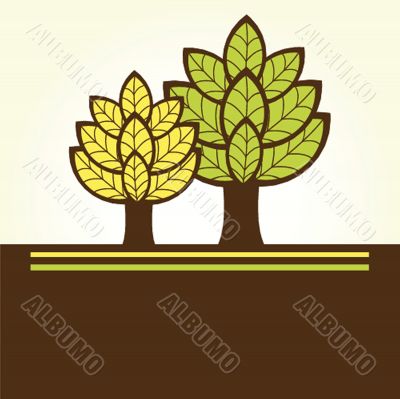Illustration of beautiful spring background Illustration of beautiful spring background