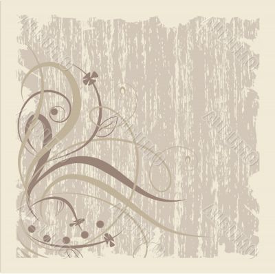 Abstract background with grey flowers Abstract background with grey flowers