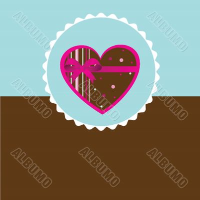 Cute vector background with vintage hearts Cute vector background with vintage hearts