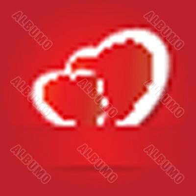 Valentines cards with two hearts and place for your text. Valentines cards with two hearts and place for your text.
