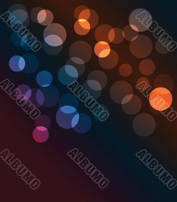 Abstract background with circles and squares