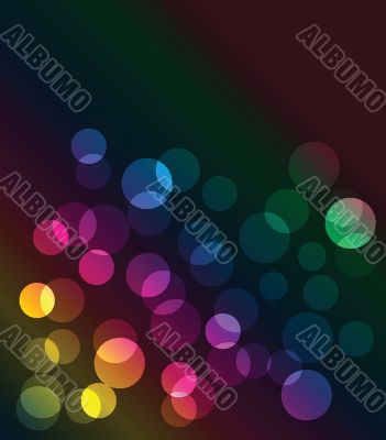 Abstract background with circles and squares