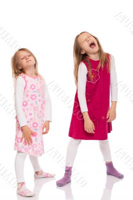 Funny children making face Funny children making face