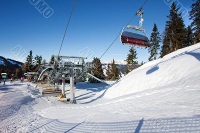 Cable car going to Schmitten