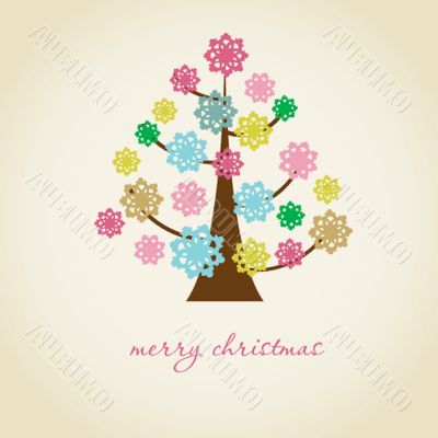 Christmas background with Christmas tree, vector illustration. Christmas background with Christmas tree, vector illustration.