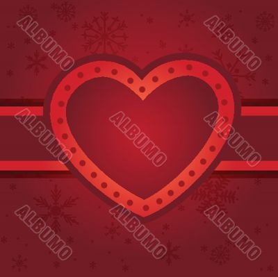 Cute vector background with vintage hearts