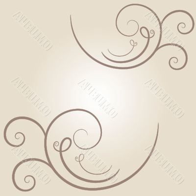 Vintage vector frame on  beautiful background