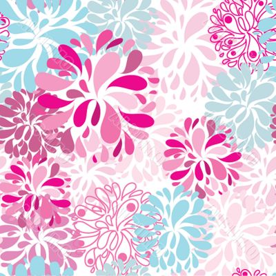Cute floral seamless background