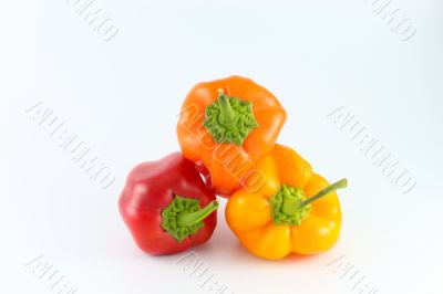 Red, Orange and Yellow Bell Peppers