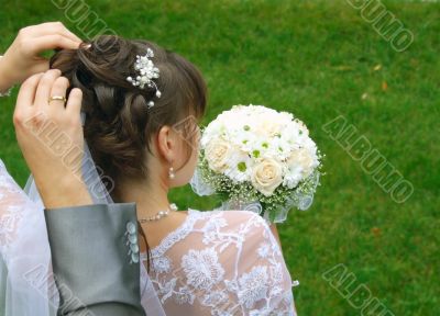 Groom and bride