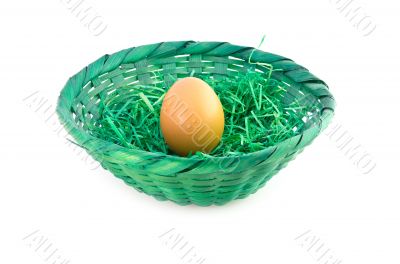 Egg in basket
