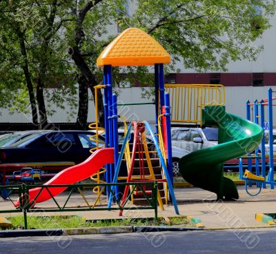 city children's Playground in the Park
