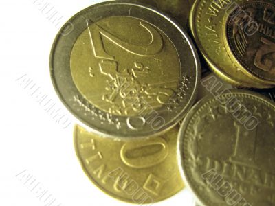 Old coins from different countries and different times Old coins from different countries and different times