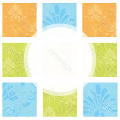 Abstract background with circles and squares Abstract background with circles and squares