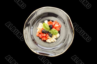 Tomatoes and mozzarella tartar Tomatoes and mozzarella tartar