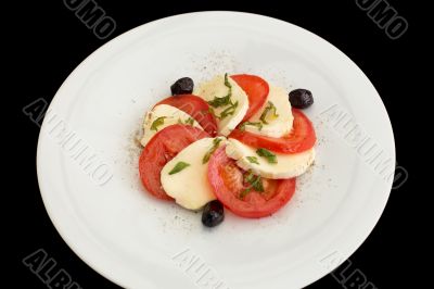 Delicious caprese salad