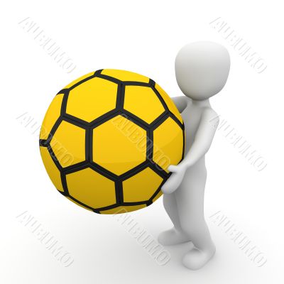 holding ball
