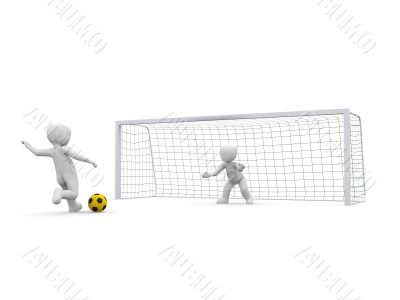 Goal shoot yellow