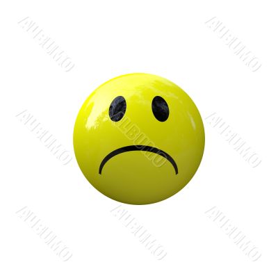 Smiley sad yellow