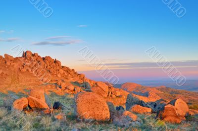 sunrise in the mountains landscape sunrise in the mountains landscape