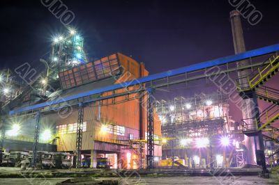 steel plant at night steel plant at night