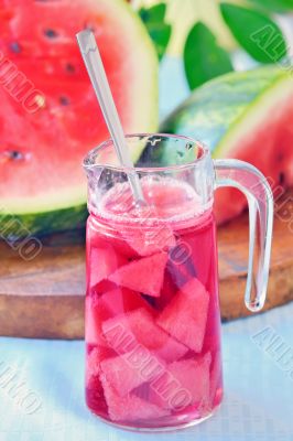 refreshing watermelon juice