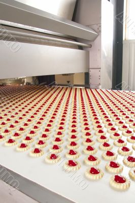 production cookie in factory