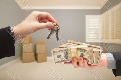 Handing Over Cash For House Keys