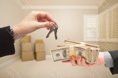 Handing Over Cash For House Keys