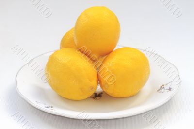 lemons on a plate