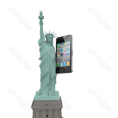 statue of liberty phone 2