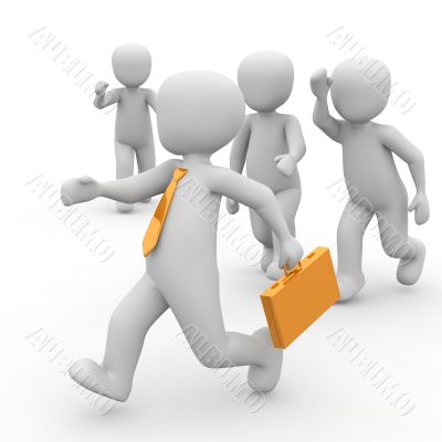 hunting businessman hunting businessman