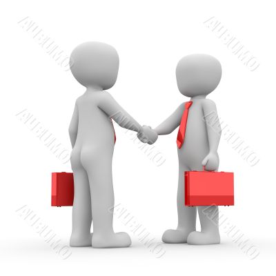 shakehands red shakehands red