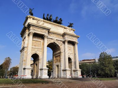 The Arch of Peace in Milan