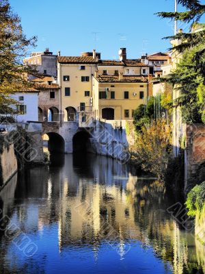 Canal in Mantua, Italy
