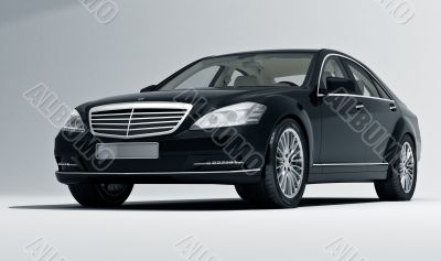 Car on a light background