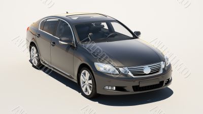 Car on a light background