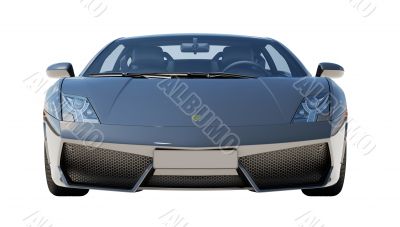 Supercar isolated on a light background