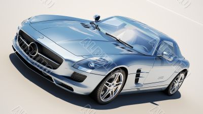 Supercar on a light background