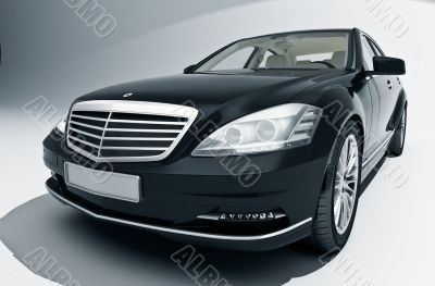 Car on a light background