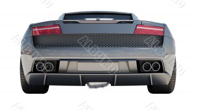 Supercar isolated on a light background