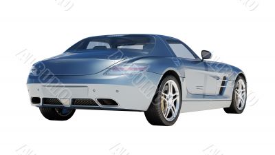 Supercar isolated on a light background